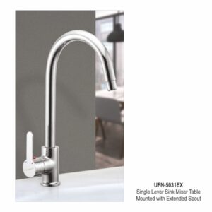 Single Lever Sink Mixer Table Mounted with Extended Spout