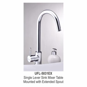 Single Lever Sink Mixer Table Mounted with Extended Spout