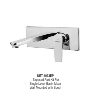 Exposed Part Kit For Single Lever Basin Mixer Wall Mounted with Spout