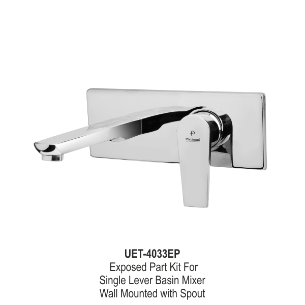 exposed-part-kit-for-single-lever-basin-mixer-wall-mounted-with-spout