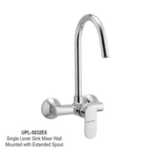 Single Lever Sink Mixer Wall Mounted with Extended Spout
