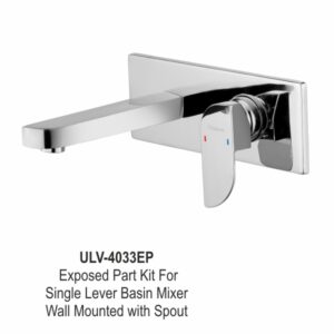 Exposed Part Kit For Single Lever Basin Mixer Wall Mounted with Spout