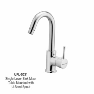 Single Lever Sink Mixer Table Mounted with U-Bend Spout
