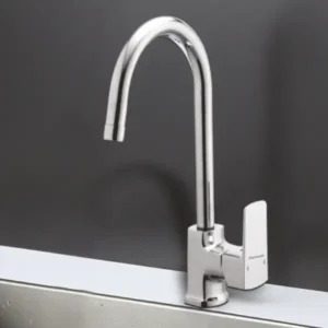 Single Lever Sink Mixer Wall Mounted with U-Spout
